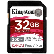 Kingston SDHC 32GB Canvas React Plus 300R/260W -muistikortti