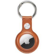 Krusell nahkainen avaimenperä Apple AirTagille brown