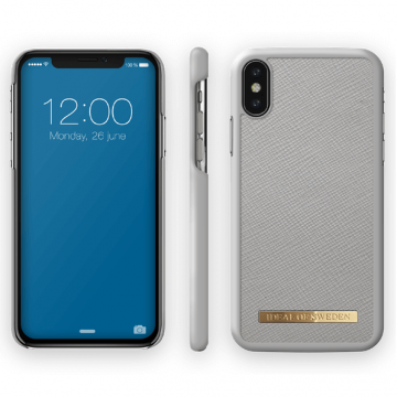 Ideal Saffiano Case iPhone X/Xs grey