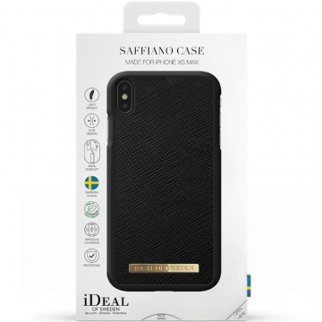 Ideal Saffiano Case iPhone Xs Max black