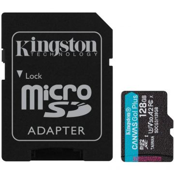 Kingston Canvas GO! Plus micoSD-kortti 128GB