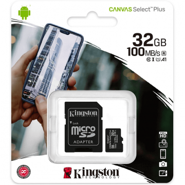 Kingston microSDHC 32GB Canvas Select Plus