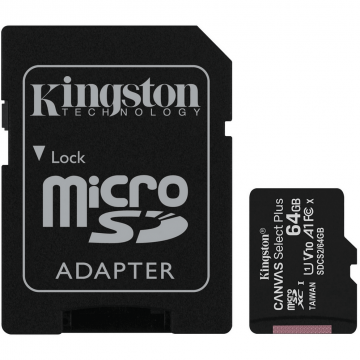 Kingston microSDXC 64GB Canvas Select Plus