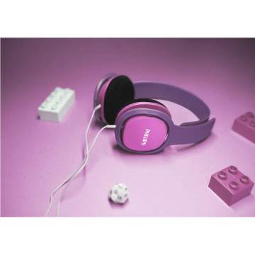 Philips lasten langalliset kuulokkeet SHK2000 pink