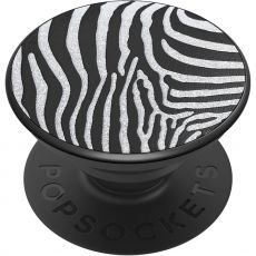 PopSockets PopGrip LUXE Embossed Metal Zebra