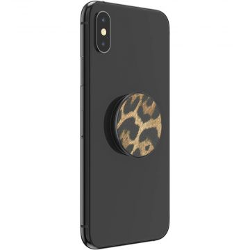 PopSockets PopGrip Premium Vegan Leather Leopard