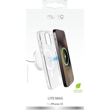Puro läpinäkyvä LiteMag -suojakuori iPhone 13