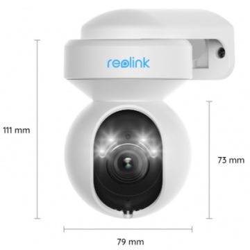 Reolink E1 Outdoor PoE 8MP PTZ Auto Tracking AI kamera LED-valoilla