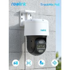 Reolink TrackMix PoE 8MP PTZ Auto Tracking AI kamera ulkokäyttöön