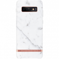 RF suojakuori Galaxy S10+ white marble