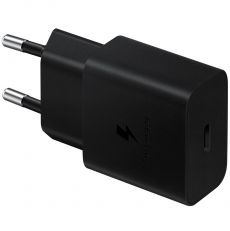 Samsung 15W verkkolaturi USB-C-kaapelilla black