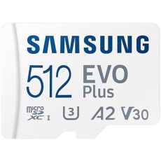 Samsung EVO Plus microSD 512GB SD-adapterilla