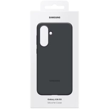 Samsung Galaxy A36 5G Silicone Case silikonisuoja Black