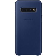 Samsung Galaxy S10 Leather Cover navy