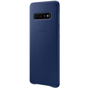 Samsung Galaxy S10 Leather Cover navy
