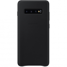 Samsung Galaxy S10+ Leather Cover black