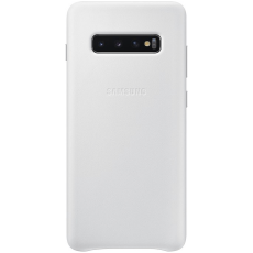 Samsung Galaxy S10+ Leather Cover white
