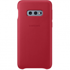 Samsung Galaxy S10e Leather Cover red
