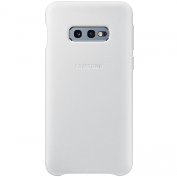 Samsung Galaxy S10e Leather Cover white