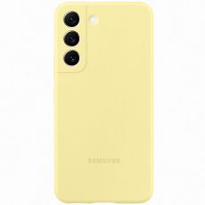 Samsung Galaxy S22 5G Silicone Cover suojakuori yellow