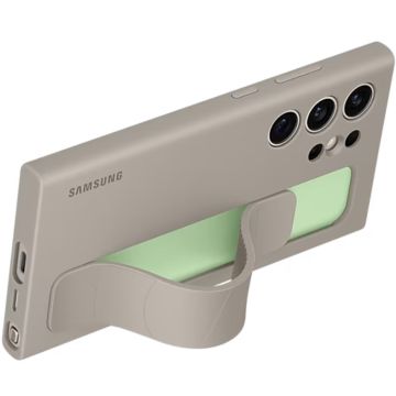 Samsung Galaxy S24 Ultra Standing Grip Case suojakuori Taupe