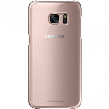 Samsung Galaxy S7 Edge Clear Cover Pink