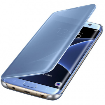Samsung Galaxy S7 Edge Clear View Cover Blue