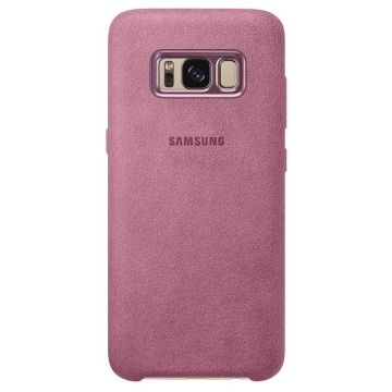 Samsung Galaxy S8+ Alcantara Cover Pink