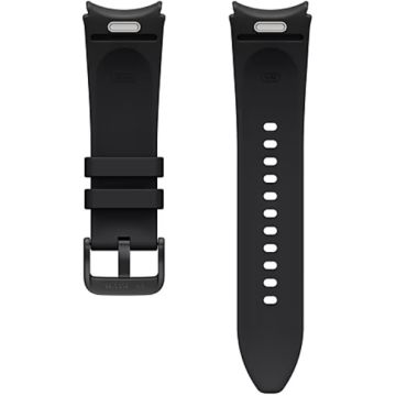 Samsung Galaxy Watch 4/5/6 -sarjan Eco-Leather ranneke S/M black