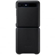 Samsung Galaxy Z Flip Leather Cover black