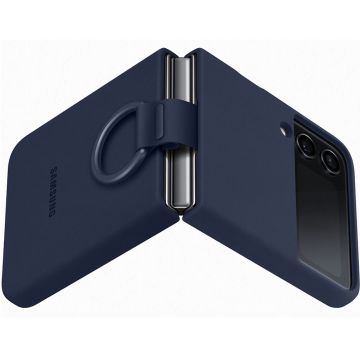 Samsung Galaxy Z Flip4 Silicone Ring Cover navy