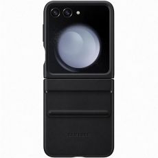 Samsung Z Flip5 Flap Eco-Leather Case suojakuori black