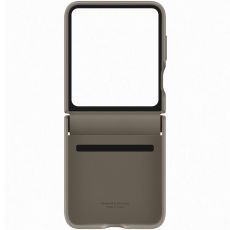 Samsung Z Flip5 Flap Eco-Leather Case suojakuori etoupe