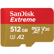 SanDisk microSDXC Extreme 512GB 190R/130W