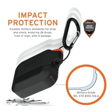 UAG Silicone Case Apple AirPods Pro black/orange